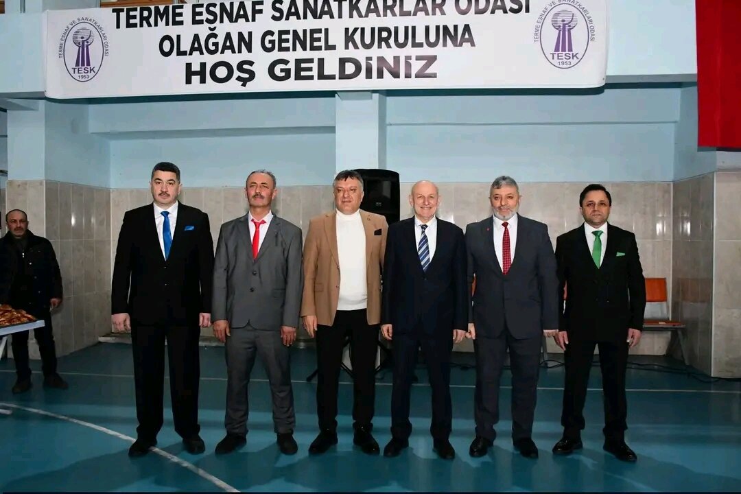 Terme Esnaf ve Sanatkârlar Odası Seçimlerinde Barış Aktepe 3. Kez Başkan Seçildi