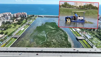 Boğaçayı temizlenmeye başladı: 320 ton sucul bitki, 4 ton atık toplandı