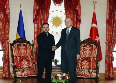 Cumhurbaşkanı Erdoğan, Zelenskiy ile Dolmabahçe’de bir araya geldi